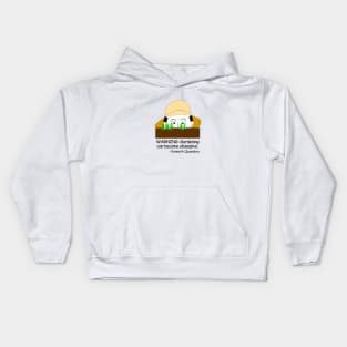 Warning: Gardening can become obsessive. Kids Hoodie